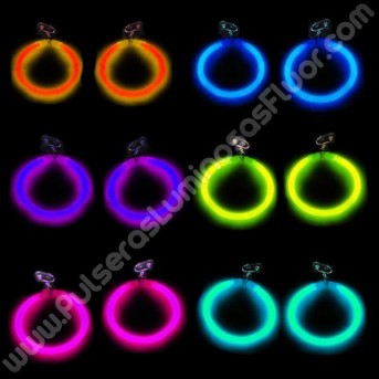 Pendientes Luminosos de Aro (2 uds)