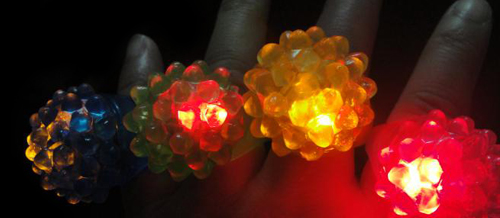 comprar anillos fluorescentes led