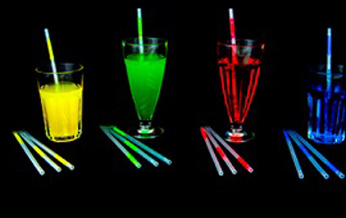 pajitas de neon copas